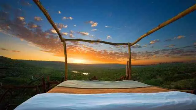 Elewana Collection Star Beds where guests sleep under the stars in the African bush